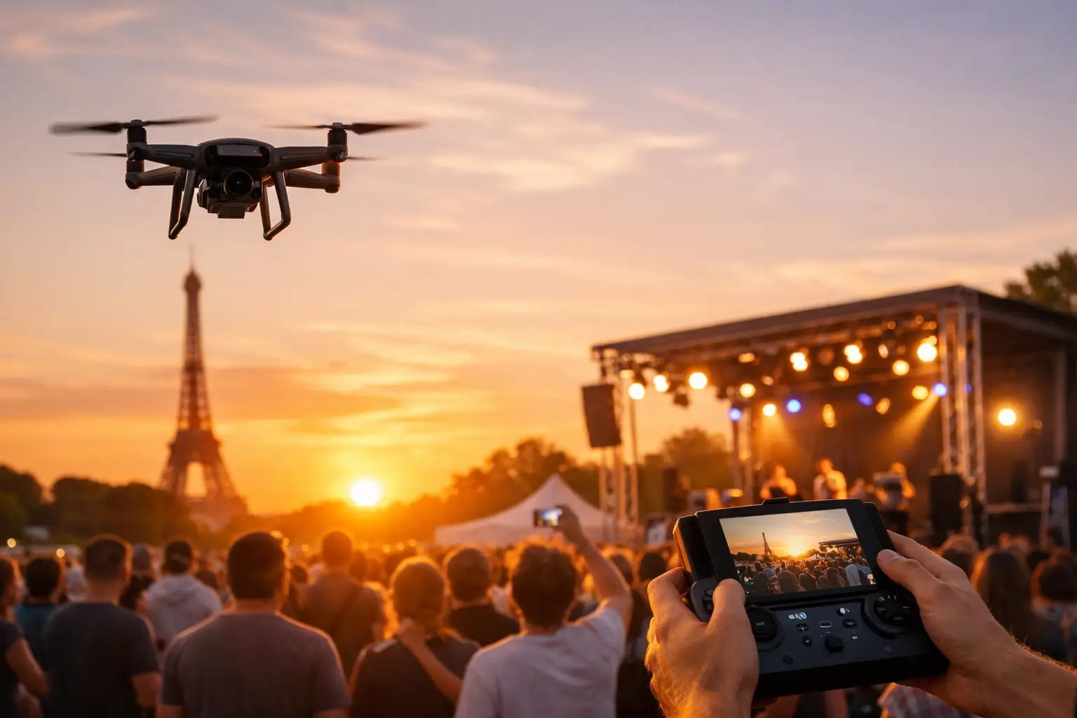Captation drone événementielle en Île-de-France
