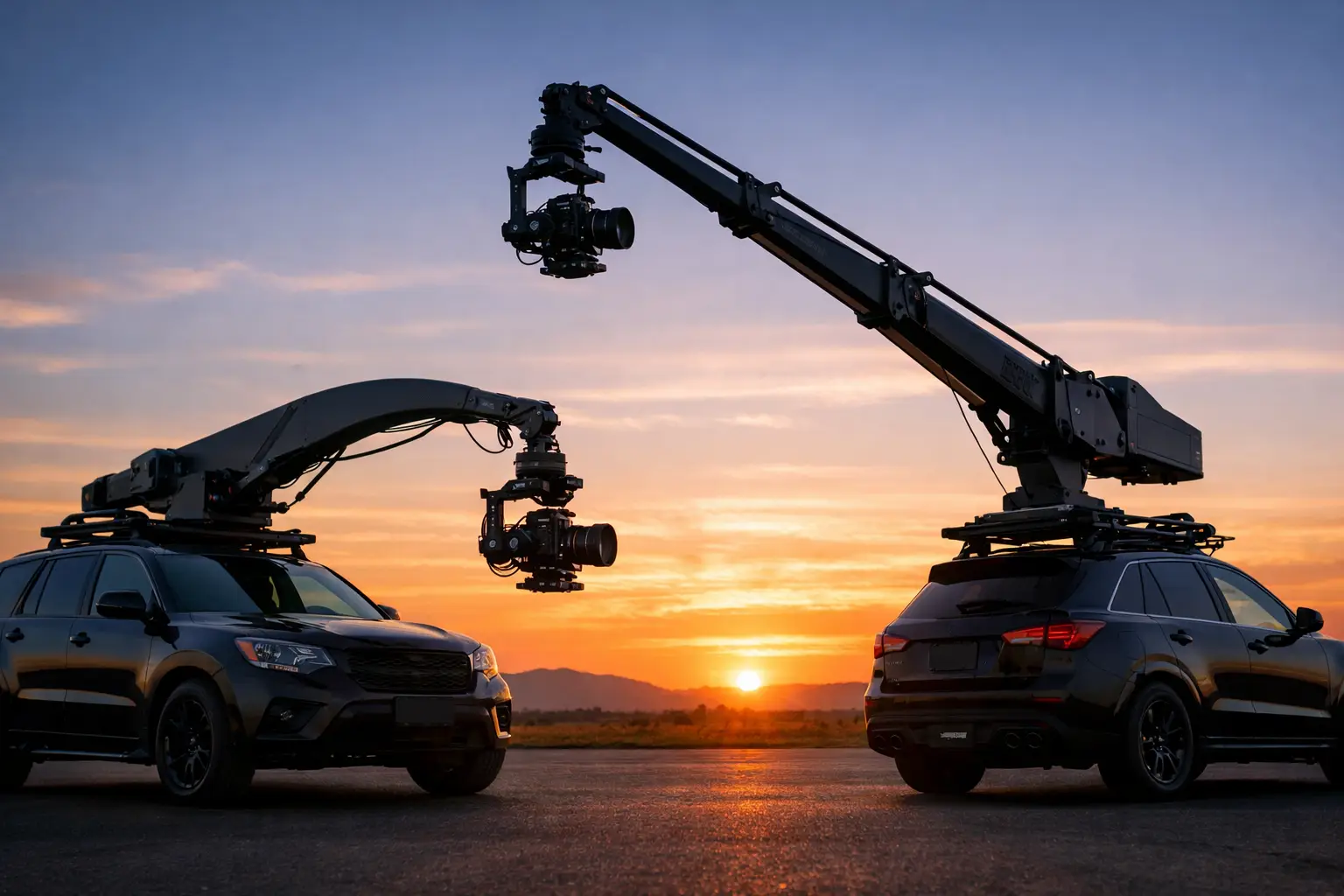 Motocrane Radical versus bras télescopique