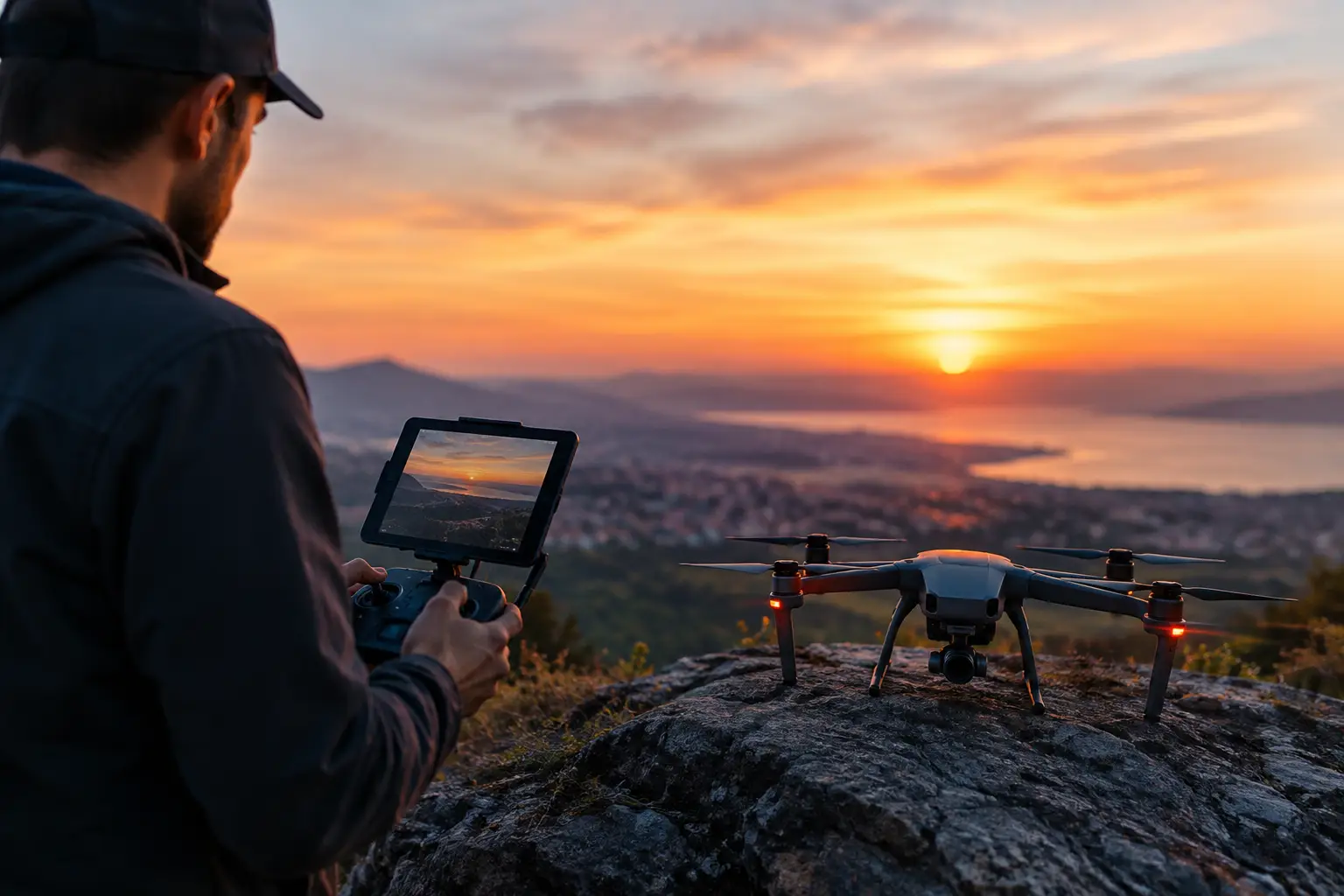 Préparer un vol drone nocturne au cinéma