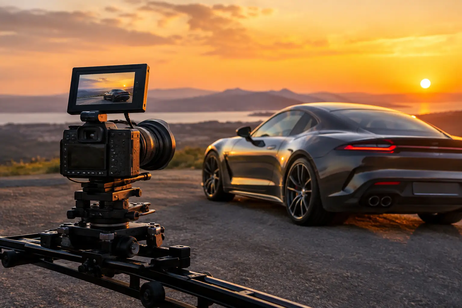 Matériel tournage automobile pour plans précis